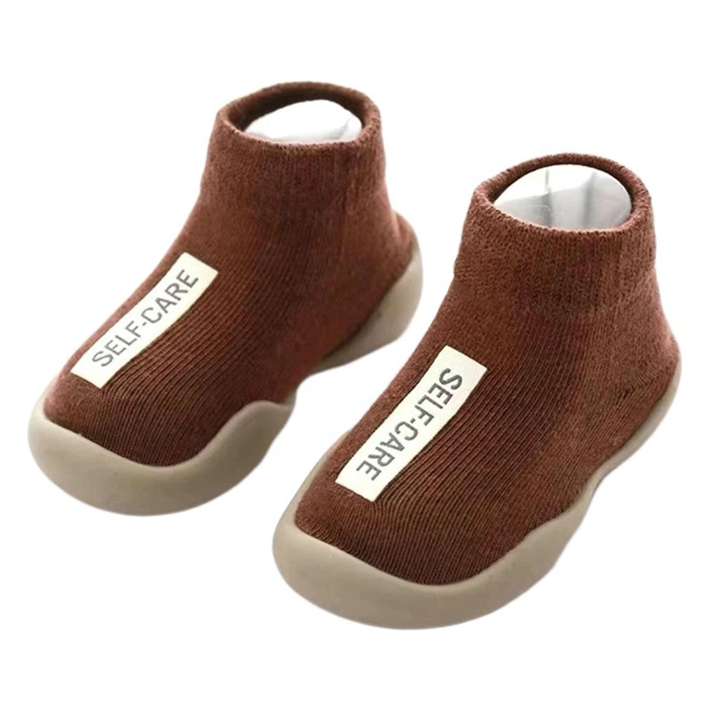 Детские ходунки на мягкой подошве нескользящие весенние и осенние детские носки