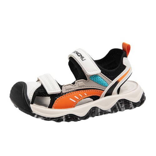 Children's sandals for boys, new summer non-slip sandals with soft soles, for boys, beach shoes, suitable for middle-aged children, non-slip and wear-resistant