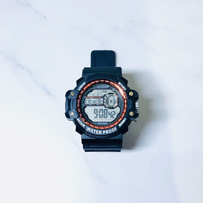 韩版学生手表 运动防水多功能电子表 男生个性游泳户外登山表爆款详情图9