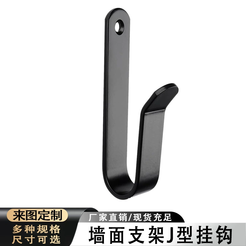 Крючок для одежды из нержавеющей стали, крючок для ванной комнаты, туалета, аксессуары, крючок для двери комнаты, настенный кронштейн, J-образный крючок