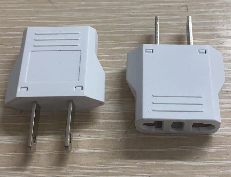 Pequeño estándar europeo transfronterizo, estándar de EE. UU., Conector de conversión estándar de Australia, adaptador de viaje redondo a plano, convertidor de toma de corriente de dos orificios image 10