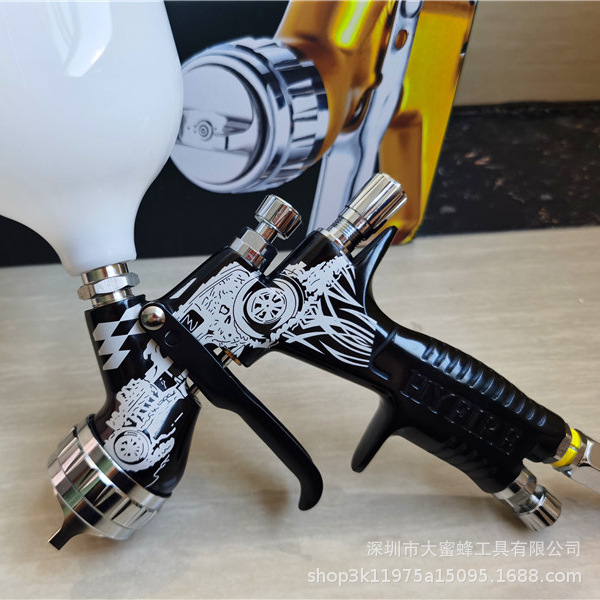 厂家包GTI汽车钣金面漆油漆喷漆枪 高雾化HVLP高端气动喷枪