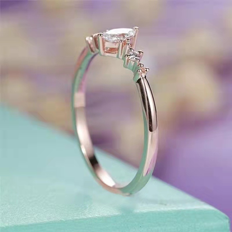 Rings Classification Simple Style Horse Eye Alloy Inlay Zircon Women's Rings