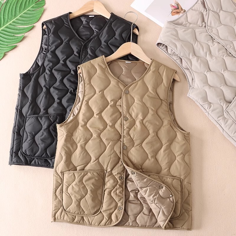 New waistcoat wear inside and outside good quality high-grade waistcoat vest fleece-lined thick coat