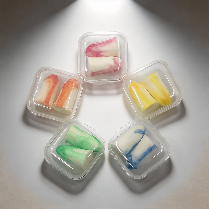Colorful two-color Bell earplug anti-noise anti-snoring sound insulation earplug sleep slow rebound memory foam earplug Colorful two-color Bell earplug anti-noise anti-snoring sound insulation earplug sleep slow rebound memory foam earplug
