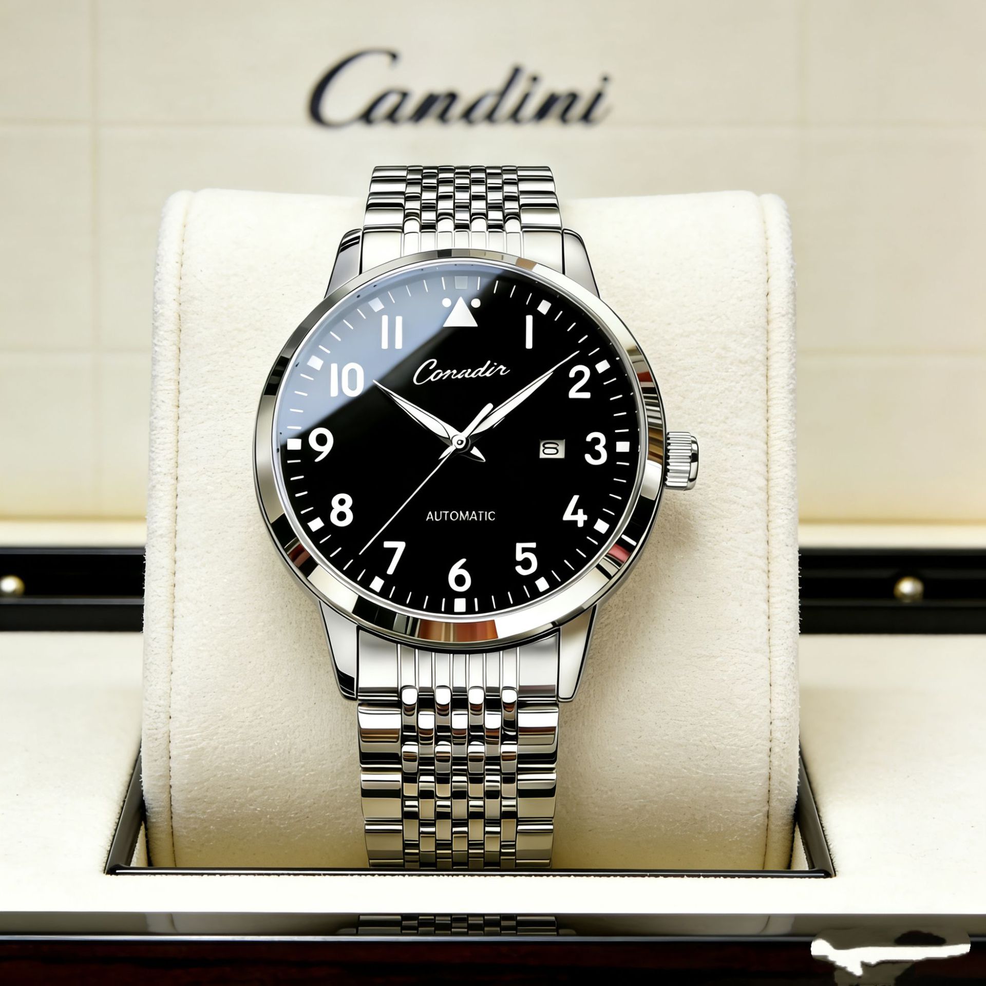 Genuine Fully Automatic Imitation Mechanical Watch for Men, Men's Watch, Luminous Waterproof Dual Calendar Quartz Watch, Digital Watch, New Model