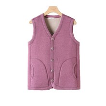 新款马甲女中老年居家保暖背心爸爸妈妈装加绒加厚坎肩老奶奶马夹