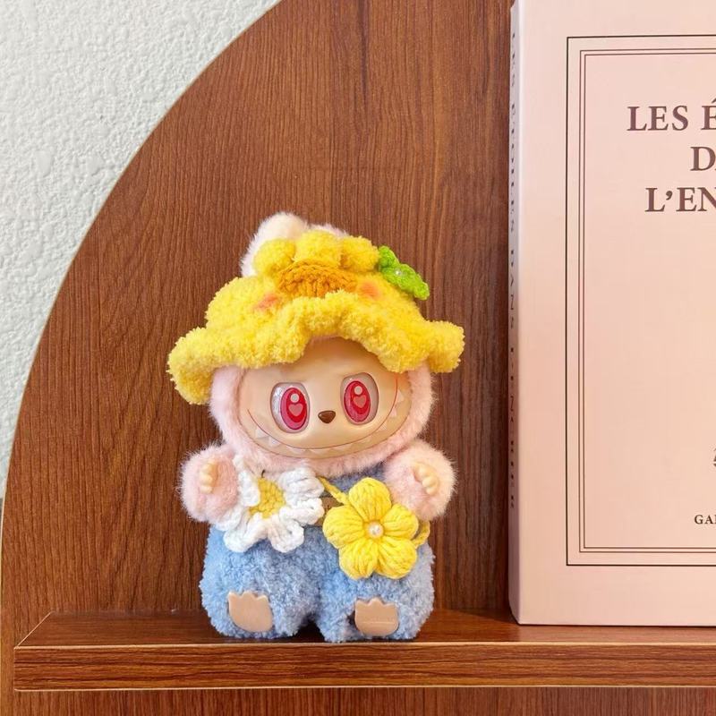 17CM LABUBU ニットベビー服 LABUBU 手作りかぎ針編み服 第一世代、第二世代、第三世代のウェアラブルハンドメイドスーツ|undefined