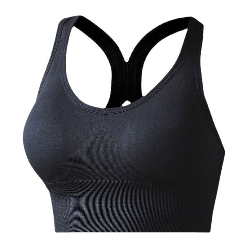 Ropa interior deportiva sin anillo de acero de gran tamaño transfronteriza mujeres cruzan la espalda, envuelven el pecho y golpean el fondo, corren en forma y se reúnen en yoga para evitar terremotos