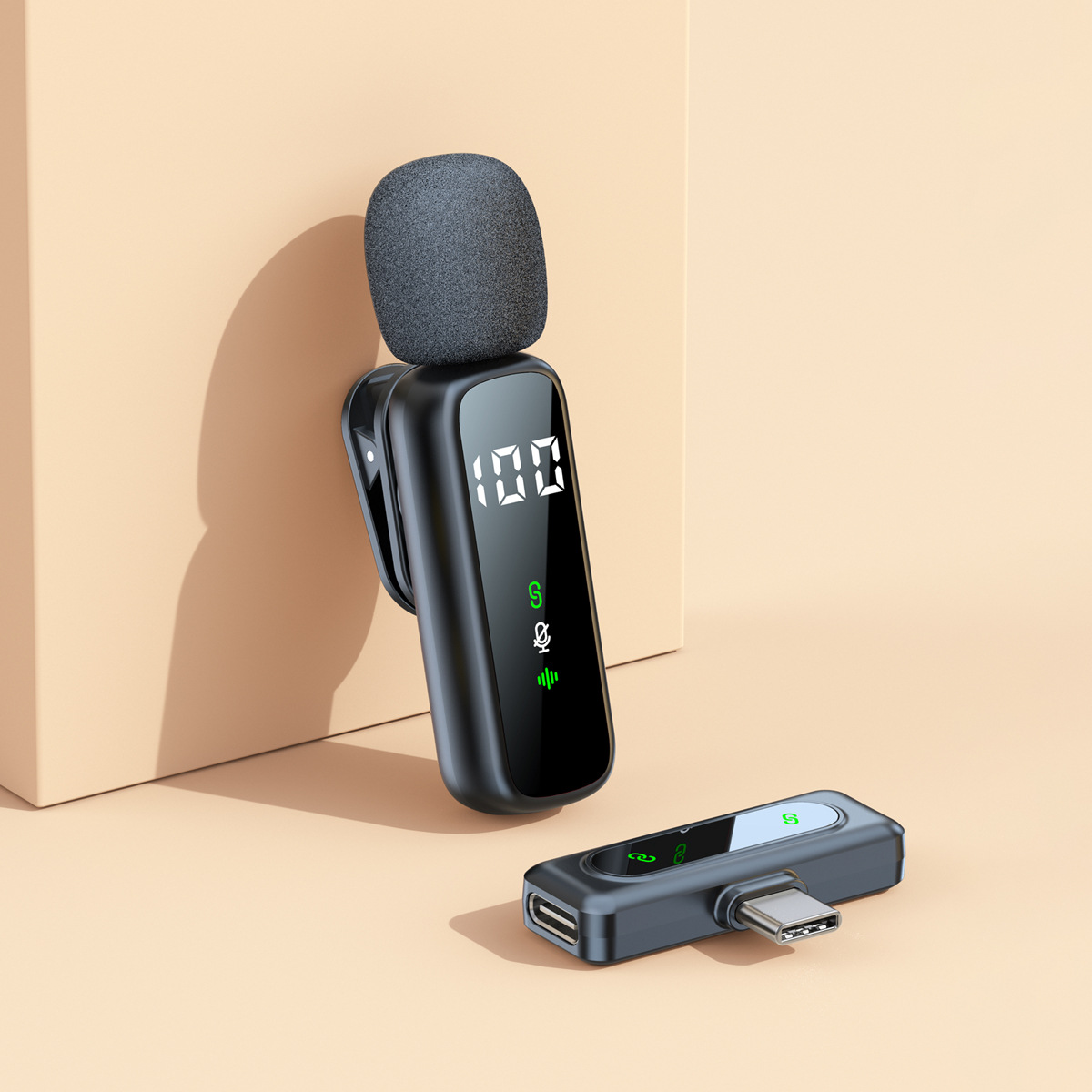 Nuevo modelo privado L06 micrófono de collar inalámbrico, un arrastrar y dos micrófono inalámbrico, VLOG en vivo, micrófono inalámbrico de radio