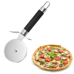 Cross-Border Stainless Steel Wheel Knife, Single-Wheel Pizza Hob, Kitchen Gadget, Stainless Steel Pizza Hob Set