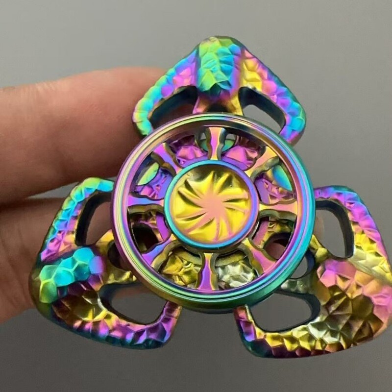 跨境烈焰蝴蝶EDC解压玩具旋转指尖陀螺金属减压玩具手指陀螺盲盒|undefined