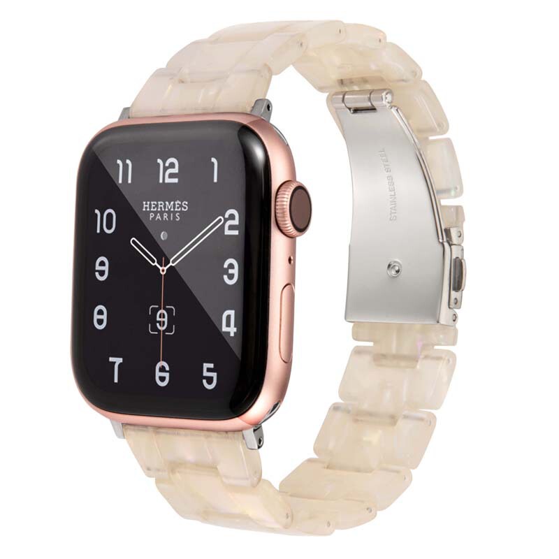 For iwatch5/6 generation s10 resin strap Apple Watch 8 generation 45mm fashion wristband SE hawksbill strap