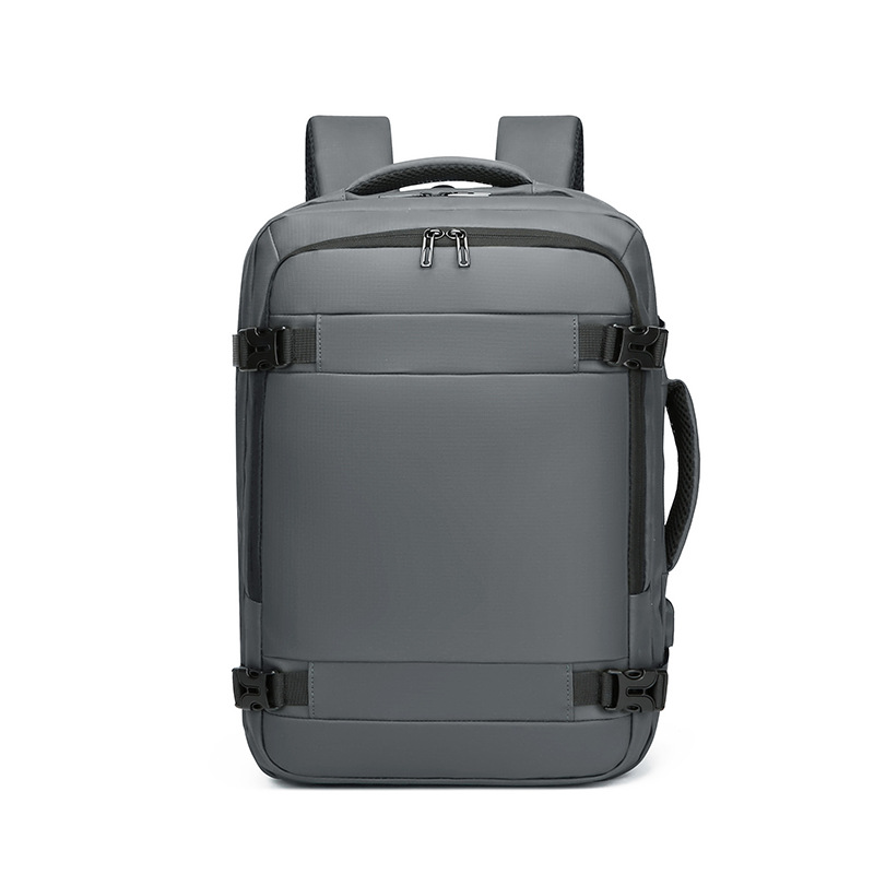 Men's Leather Travel Backpack With Usb Port For Business Logo_voghion.com