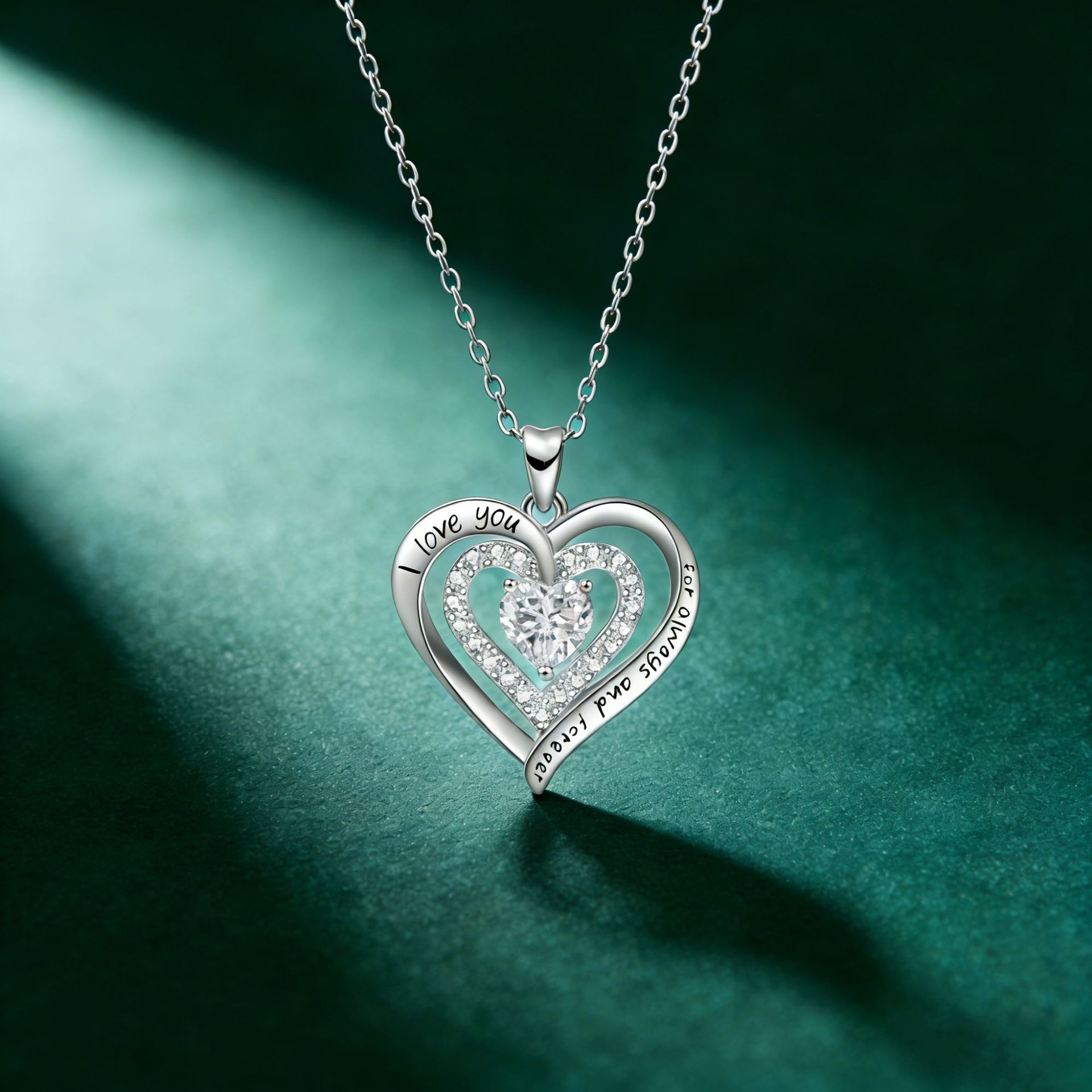 Europa y los Estados Unidos transfronterizos 925 plata esterlina colorida con collar de zircon colgante de colgante de clavícula para mujeres joyerías Amazon