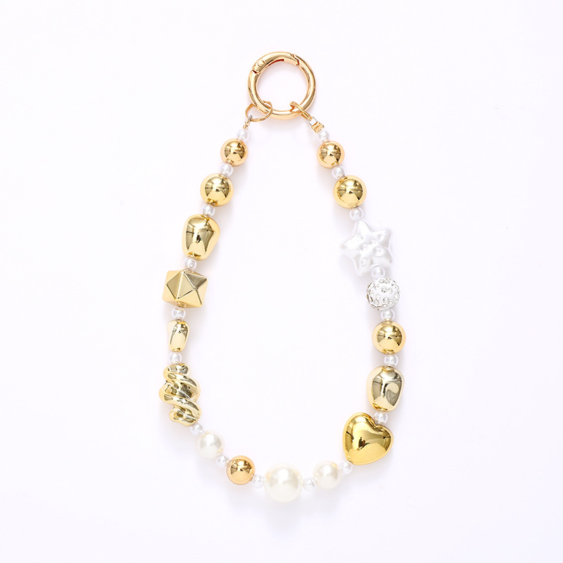 25g Weight Bag Pendant, Mobile Phone Chain, Keychain Classification 1 Piece Quantity Daily Occasion Beaded, Alloy Material Star, Heart Shape, Bow Knot Pattern Unisex Gender Modern Style, Classic Style Style Modern Style Classic Style Star Heart Shape Bow Knot Beaded Alloy Unisex Bag Pendant Mobile Phone Chain Keychain 8