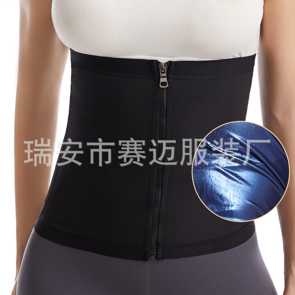 (PU azul) cinturón de cremallera