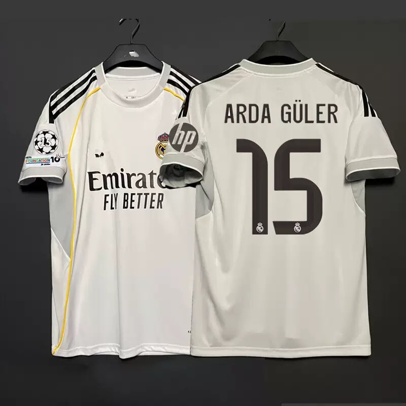 25/26 レアル マドリード ホーム ホワイト プレーヤー バージョン モドリッチ 特別記念 No.10 サッカー スポーツ 半袖ジャージ|undefined