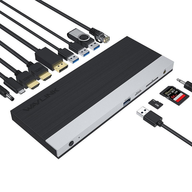 Usb-C 4K Triple Display Docking Station with 85W Power Delivery Usb-C 4K Triple Display Docking Station with 85W Power Delivery