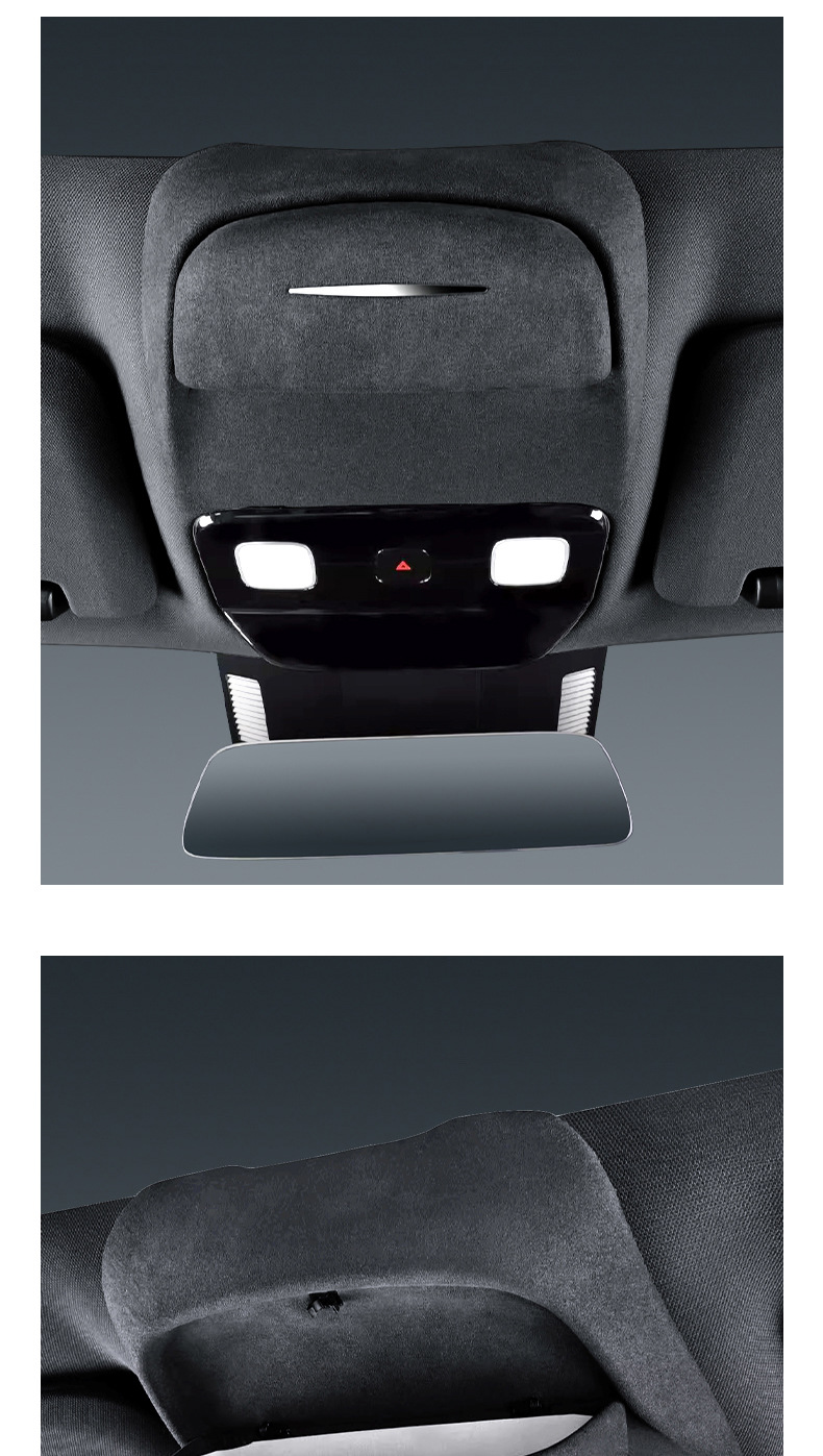 Ideal L6L7L8L9 car sunroof glasses box suede sunglasses storage box car decoration accessories