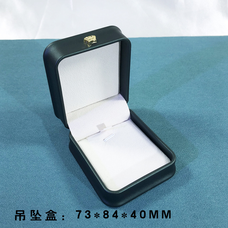 皇冠PU皮收腰珍珠耳钉盒珍珠饰品盒项链盒戒指盒手链首饰盒批发|undefined