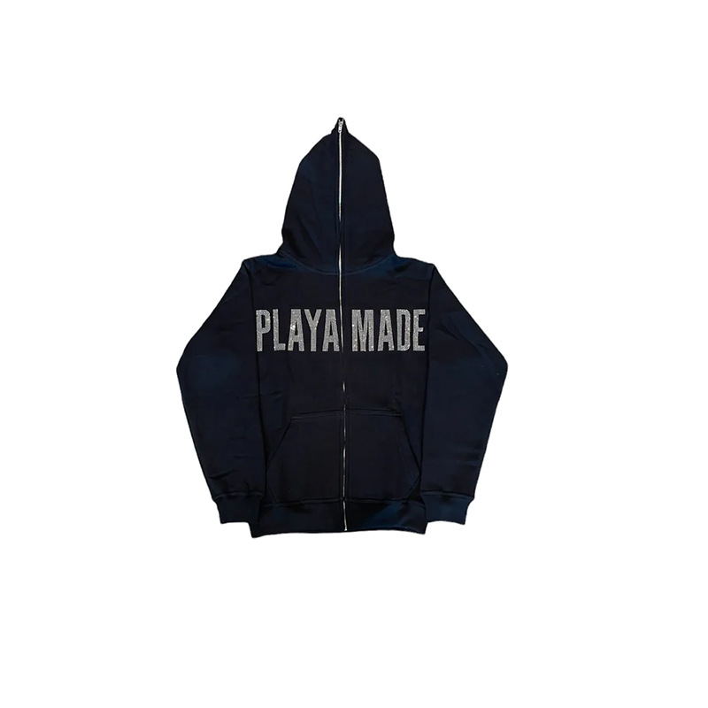 Women's Clothing Hot diamond sweater letter new Y2K men and women zipper long sleeved hoodie fashion casual punk jacket sweatshirt_voghion.com