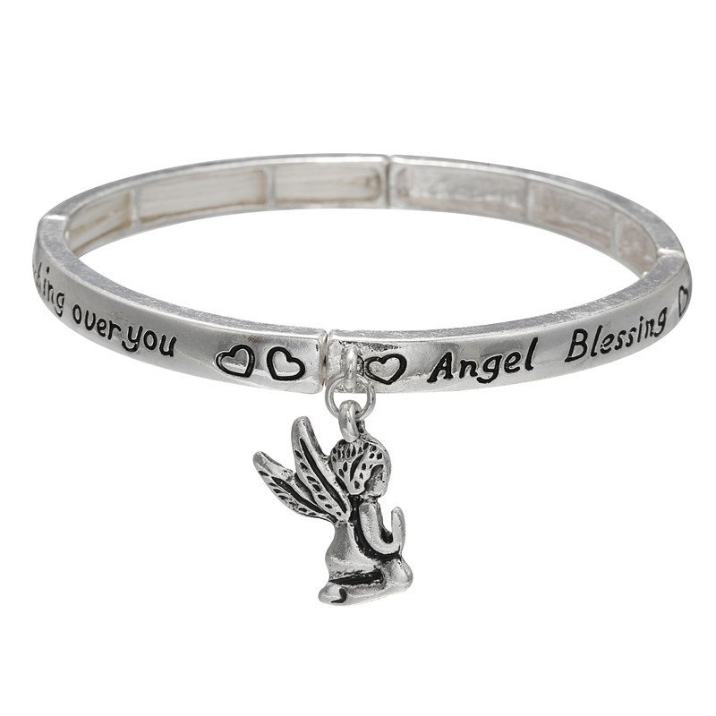 Großhandel Schmuck Einfache Engel Anhänger Armbänder Nihaojewelry display picture 2