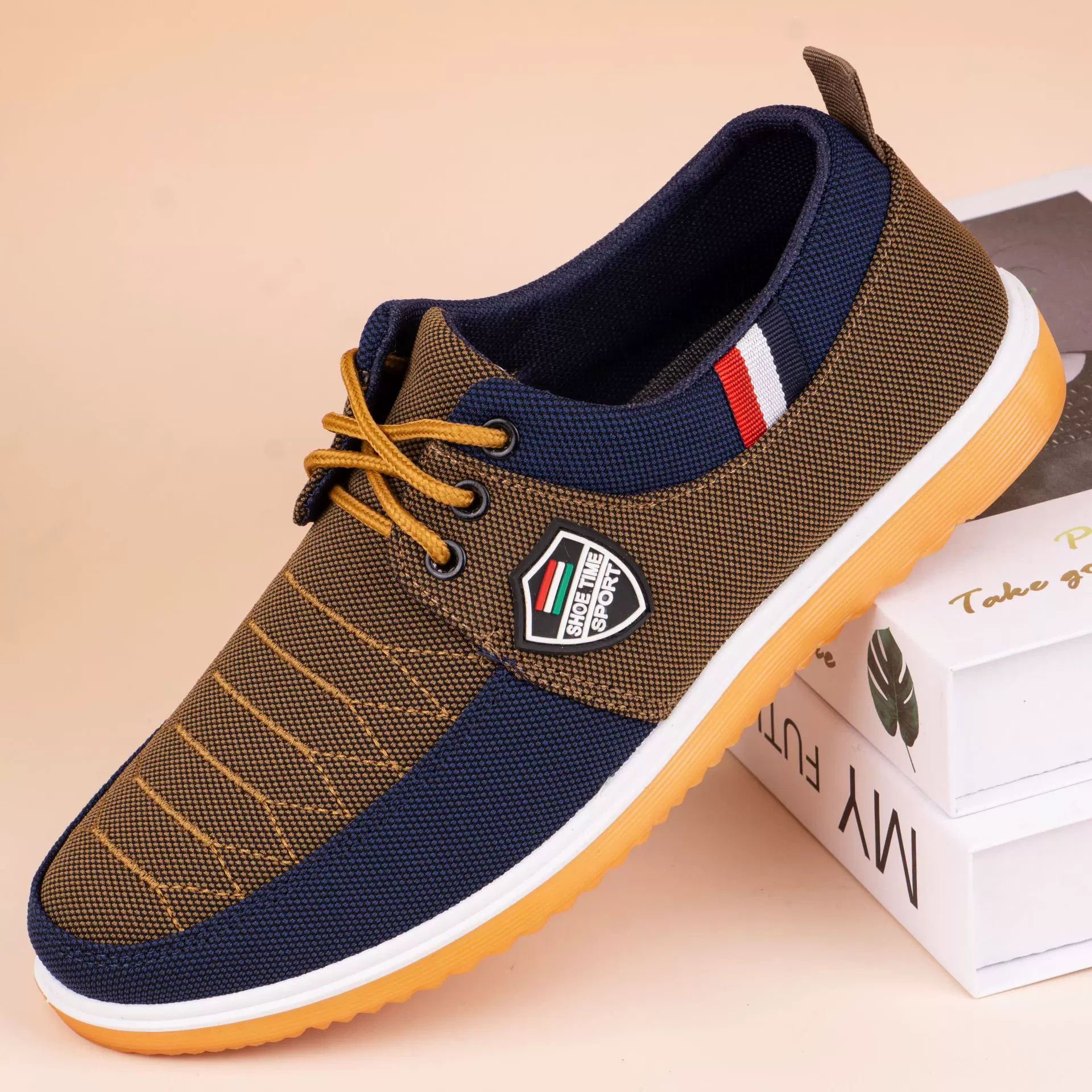 老北京布鞋男爸爸百搭工作鞋休闲板鞋大码男鞋系带休闲帆布鞋跨境