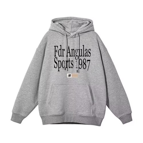 American Retro Letter Print Hooded Sweatshirt for Men and Women - Autumn/Winter Version - Loose Cap Sweatshirt with Fleece Outerwear