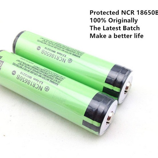 松下panasonic 3400mAh NCR18650B 尖头带保护板强光手电筒电池