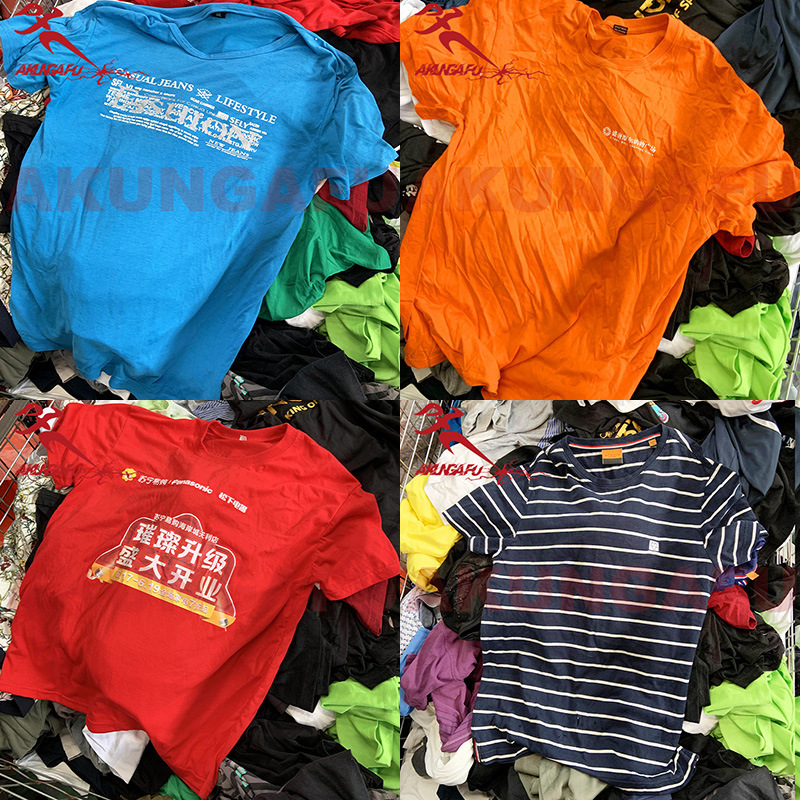 Summer Used Men's T-Shirt Short Sleeve Cross-Border Old Clothes Export Factory Exported to the Philippines Tanzania Summer Used Men's T-Shirt Short Sleeve Cross-Border Old Clothes Export Factory Exported to the Philippines Tanzania