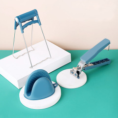 Stainless steel bowl clamp Kitchen bowl plate clamp picker household plate lifter heat-insulating glove anti-scald three-piece set