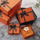 Wholesale Orange gift box cosmetics lipstick packing box lid gift box with hand gift bow gift box
