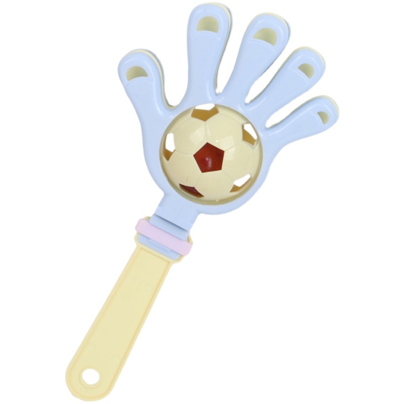 Football Clapper large Clapper parent-child coax baby small toy hand racket room football rattle push activity gift
