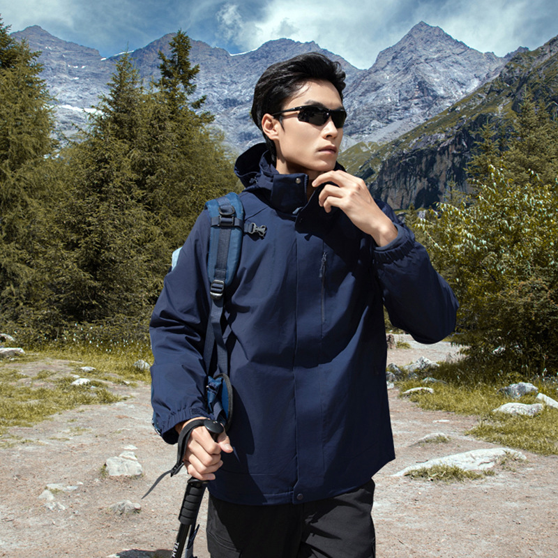 DuPont sin flúor vestir de asalto 3 - en - 1 mujer anti-dropper ciclismo caminata ropa de montaña hombre chaqueta de alto nivel image 13