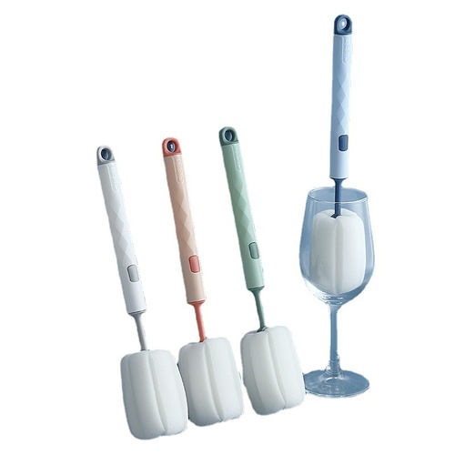 3024 long handle cup brush sponge cup washing brush bottle brush thermos cup cleaning brush no dead ends cleaning cup washing artifact