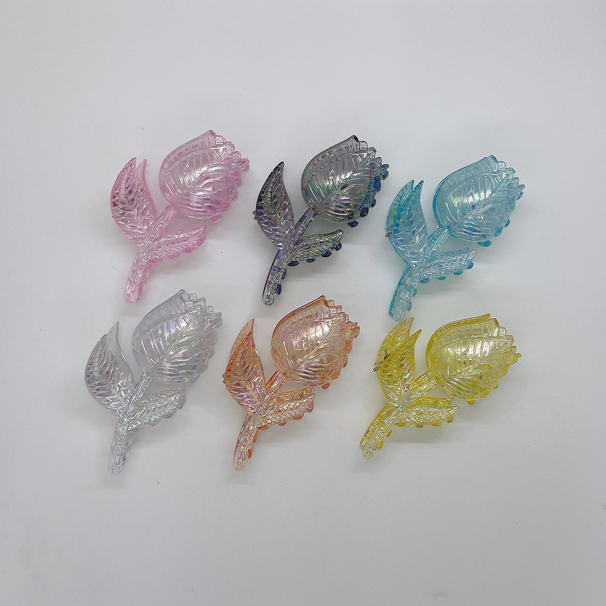 2022 TikTok same hairpin simple Korean style diamond surface keel clip back head shark clip fashion light luxury