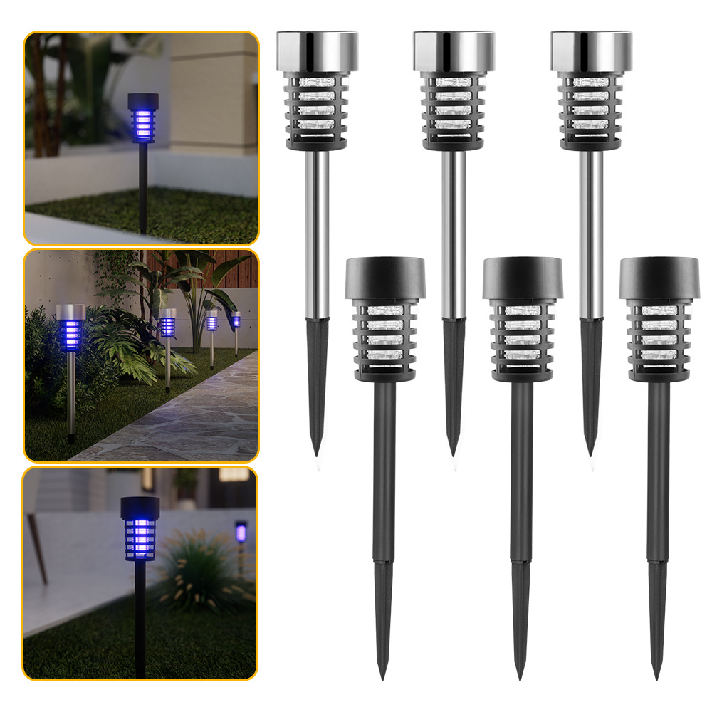 Solar Mosquito Killer Lamp Outdoor Courtyard Garden Courtyard Insect Killer Lamp Mosquito Repellent Lamp Outdoor Insect Killer Lamp Rainproof Insect Trap Lamp