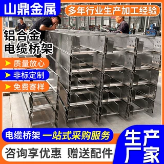 厂家批发梯式电缆桥架200*100直通铝合金梯式桥架电力通讯桥架