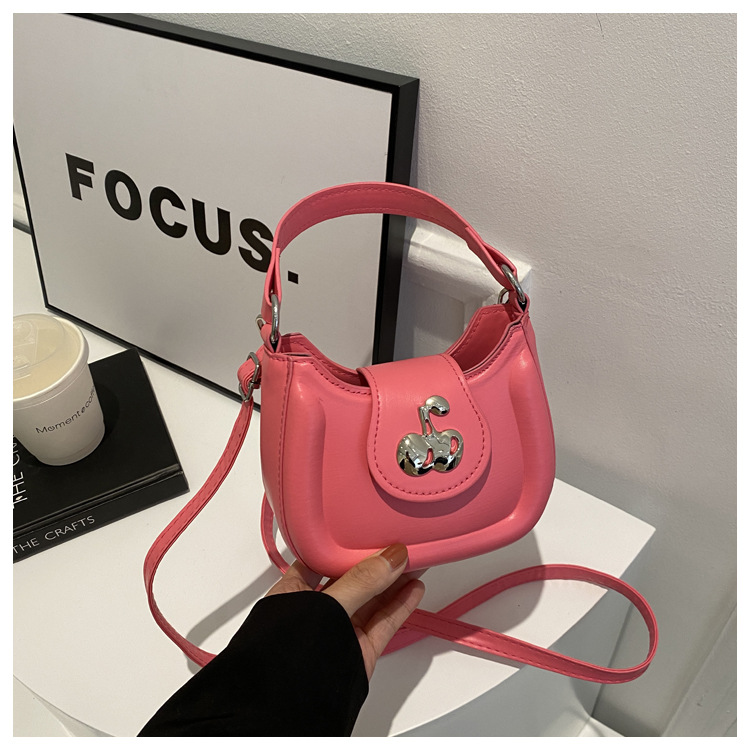 Trend retro solid color elegant shoulder bag