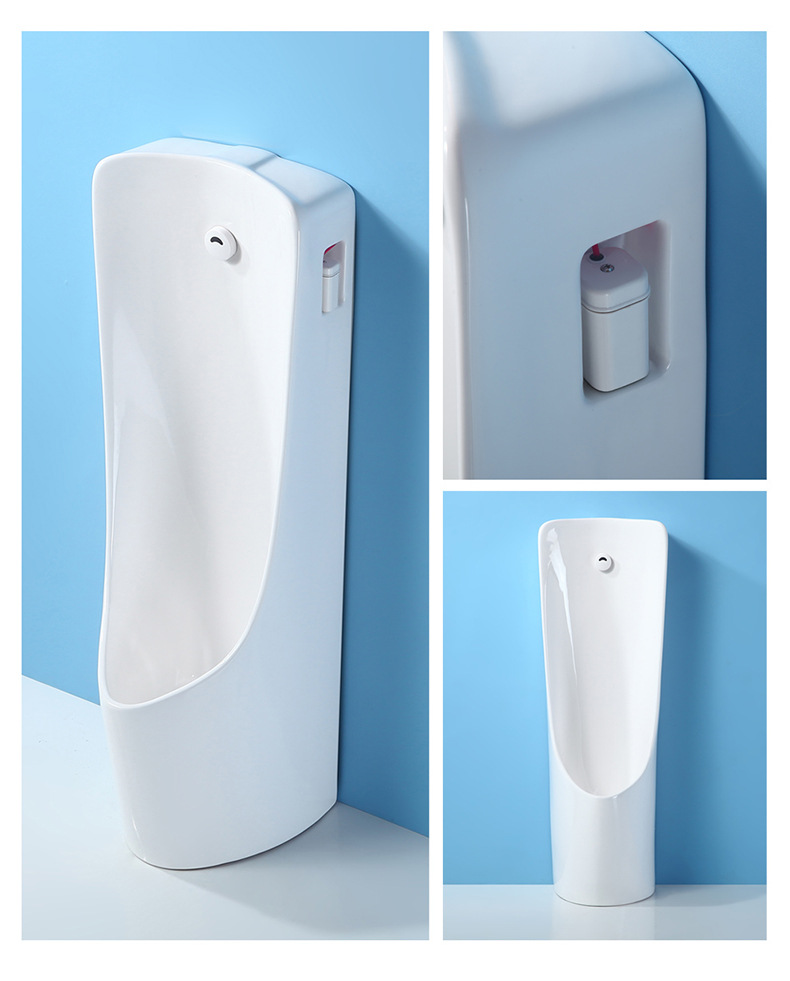 Men's urinal floor-standing wall-mounted integrated fully automatic sensor ceramic urinal, household urinal urinal undefined