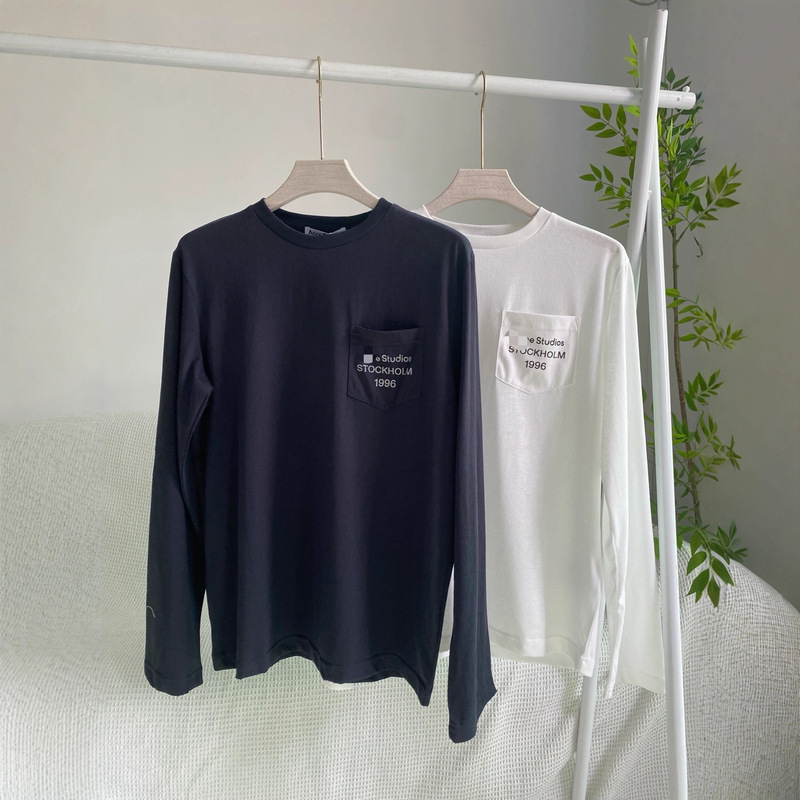 Ac Pocket Distressed Limited Edition American Style 1996 Letter Print Women's Long Sleeve T-Shirt Sun Protection Base Layer Ac Pocket Distressed Limited Edition American Style 1996 Letter Print Women's Long Sleeve T-Shirt Sun Protection Base Layer