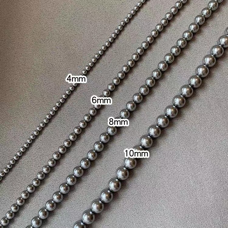 Elegant Simple Style Round Artificial Pearl Alloy Beaded Plating Women's Necklace display picture 3