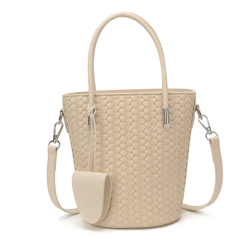 Cestas de verduras tejidas bolsas de cubo de mano para mujeres 2026 nueva textura de lujo ligera versátil mochila de hombro image 12