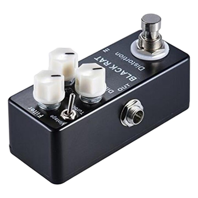 MOSKYAUDIO Mini Guitarra efecto de distorsión del ratón efecto NEGRO RAT distorsión
