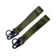 Creative solid color without label key chain motorcycle key pendant chicklemouth buckle multi-color ribbon ribbon pendant