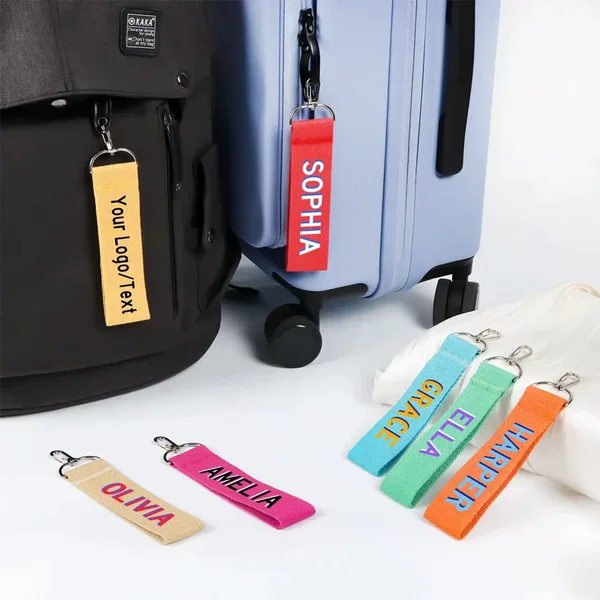 Amazon personalized backpack tags, custom name tags, lunch bag tags, custom keychains