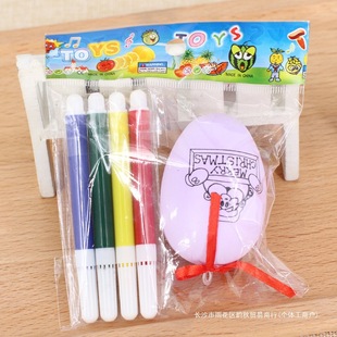 Easter egg factory direct children's creative handmade DIY Easter egg 6cm graffiti painting gift suit