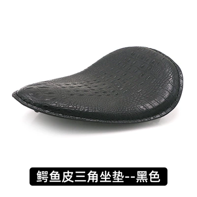 Suitable for Harley Cruise Prince Motorcycle cushion - triangle-cushion-crocodile-black
