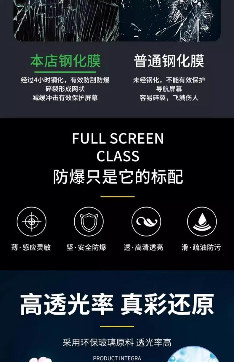 Suitable for Lexus Es Screen Tempered Film Es200 Central Control Es300H Interior Protection Film Automotive Supplies